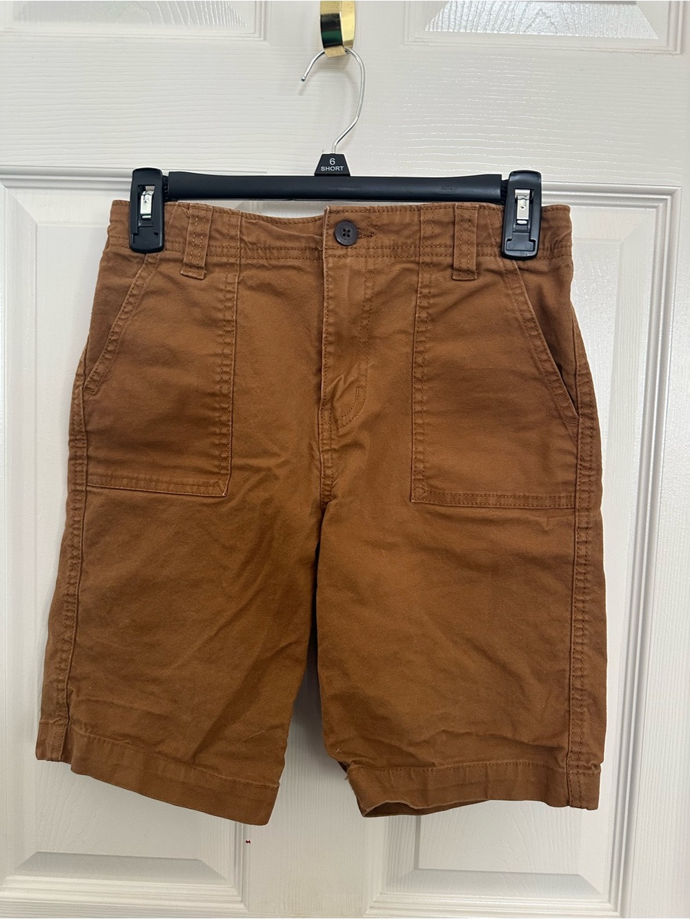 wonder nation Brown Cargo Shorts for Women